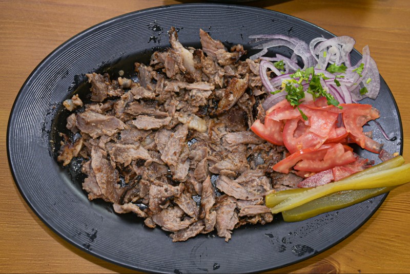 صحن شاورما لحم صغير